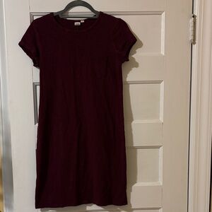 GAP Women's Mini Dress in Burgundy